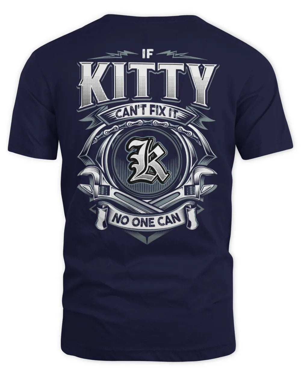 KITTY AP81-K4-626 - Personalized Ahmed Quote Apparel “If Ahmed Can't Fix It, No One Can” - Unisex Standard T-Shirt - Navy