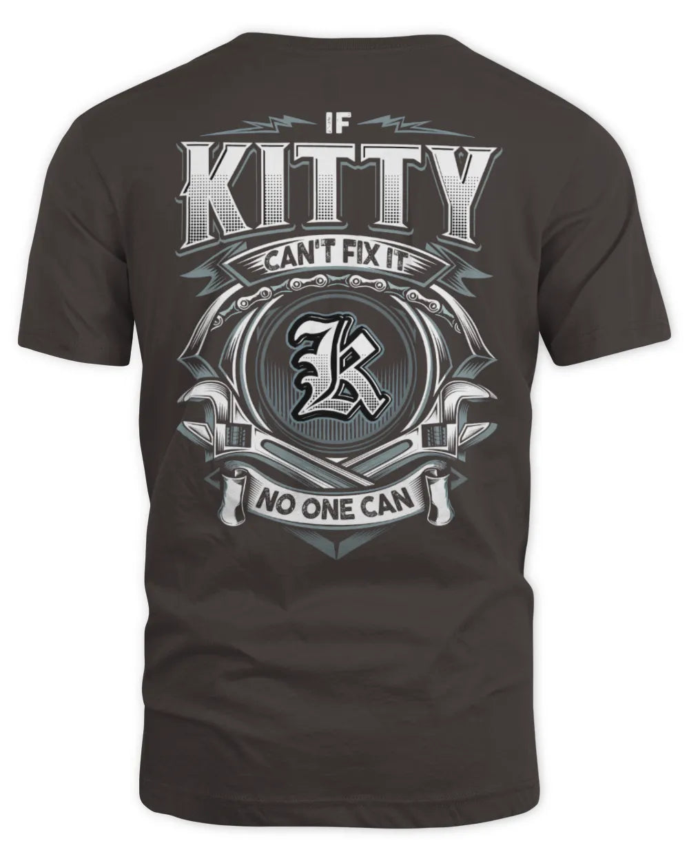 KITTY AP81-K4-626 - Personalized Ahmed Quote Apparel “If Ahmed Can't Fix It, No One Can” - Unisex Standard T-Shirt - Dark Chocolate