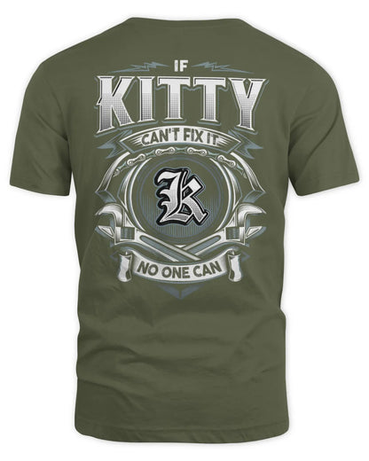 KITTY AP81-K4-626 - Personalized Ahmed Quote Apparel “If Ahmed Can't Fix It, No One Can” - Unisex Standard T-Shirt - Military Green