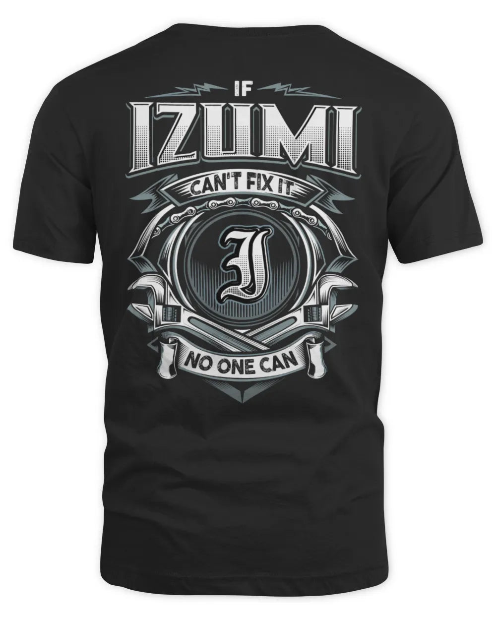 IZUMI AP81-K4-626 - Personalized Ahmed Quote Apparel “If Ahmed Can't Fix It, No One Can” - Unisex Standard T-Shirt - Black