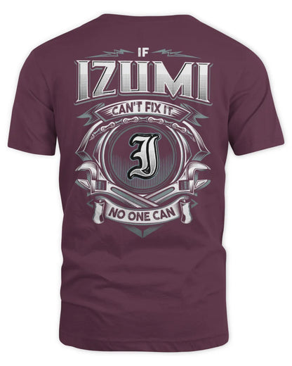 IZUMI AP81-K4-626 - Personalized Ahmed Quote Apparel “If Ahmed Can't Fix It, No One Can” - Unisex Standard T-Shirt - Maroon