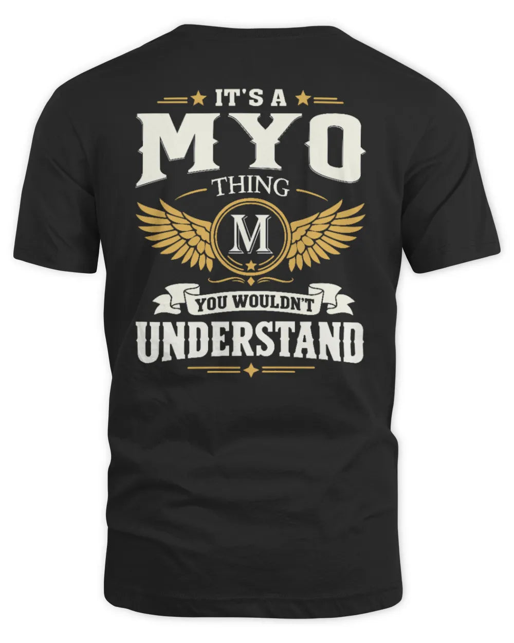 MYO KT06-M008 It’s a [NAME] Thing – You Wouldn’t Understand | Personalized Vintage T-Shirt - Unisex Standard T-Shirt - Black