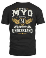 MYO KT06-M008 It’s a [NAME] Thing – You Wouldn’t Understand | Personalized Vintage T-Shirt - Unisex Standard T-Shirt - Black