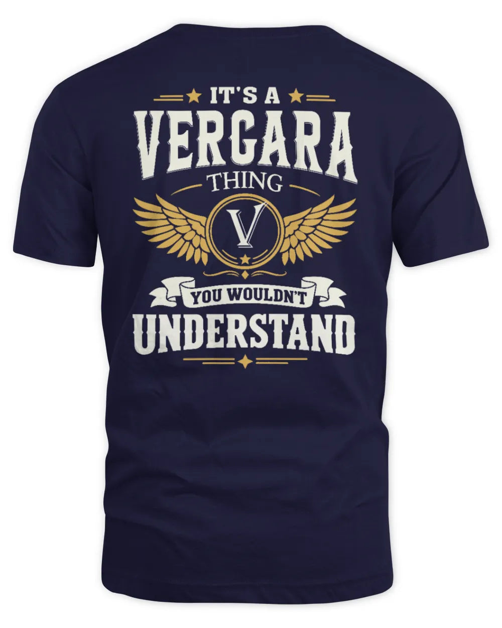 VERGARA KT06-M008 It’s a [NAME] Thing – You Wouldn’t Understand | Personalized Vintage T-Shirt - Unisex Standard T-Shirt - Navy