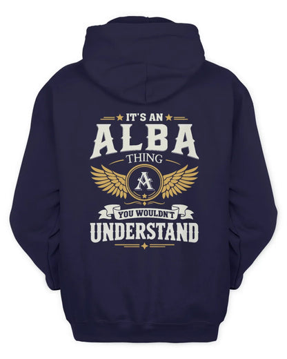 ALBA KT06-M008 It’s a [NAME] Thing – You Wouldn’t Understand | Personalized Vintage T-Shirt - Unisex Hoodie - Navy