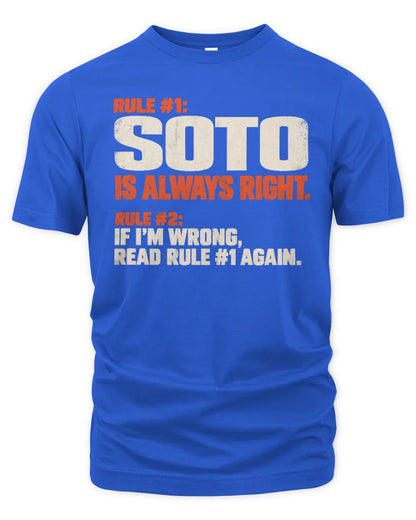 SOTO NP1-H006 - Always Right Personalized Name T-Shirt – Funny Custom Name Shirt - Unisex Standard T-Shirt - Royal