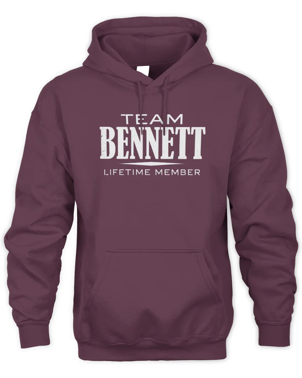 BENNETT BL62-K4-128 - Personalized “Team NAME Lifetime Member” - Unisex Hoodie - Maroon