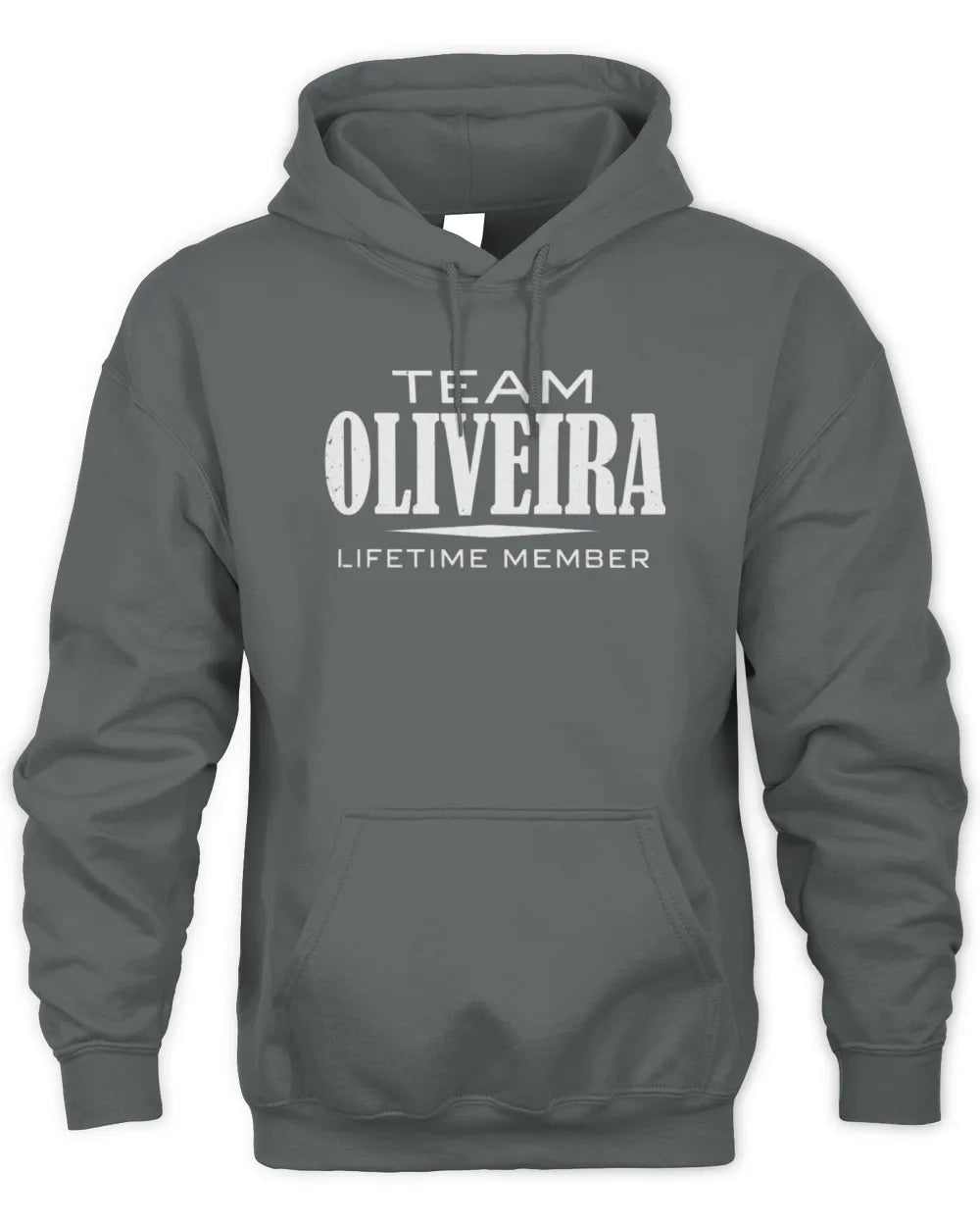 OLIVEIRA BL62-K4-128 - Personalized “Team NAME Lifetime Member” - Unisex Hoodie - Charcoal