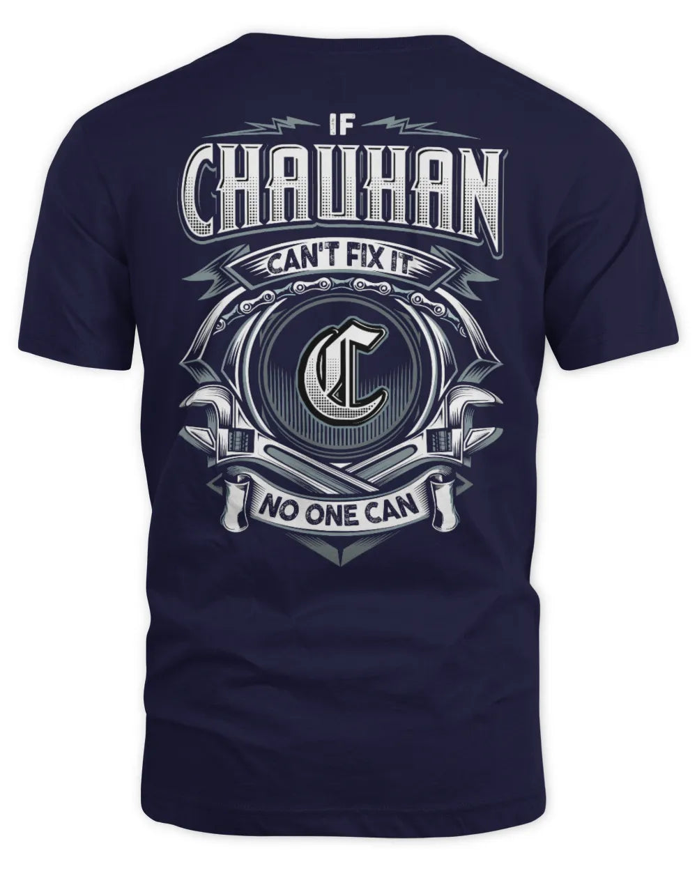 CHAUHAN AP81-K4-626 - Personalized Ahmed Quote Apparel “If Ahmed Can't Fix It, No One Can” - Unisex Standard T-Shirt - Navy