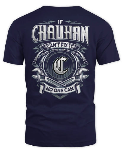 CHAUHAN AP81-K4-626 - Personalized Ahmed Quote Apparel “If Ahmed Can't Fix It, No One Can” - Unisex Standard T-Shirt - Navy