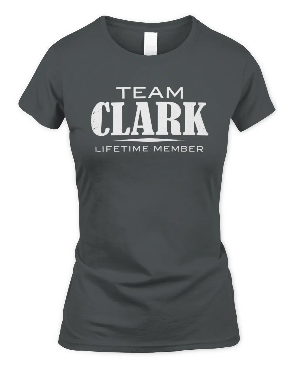 CLARK BL62-K4-128 - Personalized “Team NAME Lifetime Member” - Women's Standard T-Shirt - Charcoal