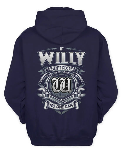 WILLY AP81-K4-626 - Personalized Ahmed Quote Apparel “If Ahmed Can't Fix It, No One Can” - Unisex Hoodie - Navy