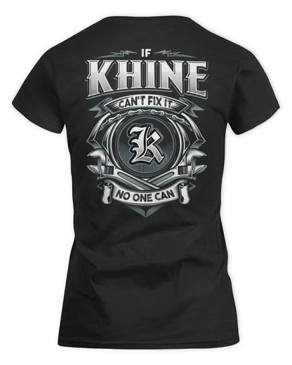 KHINE AP81-K4-626 - Personalized Ahmed Quote Apparel “If Ahmed Can't Fix It, No One Can” - Women's Standard T-Shirt - Black