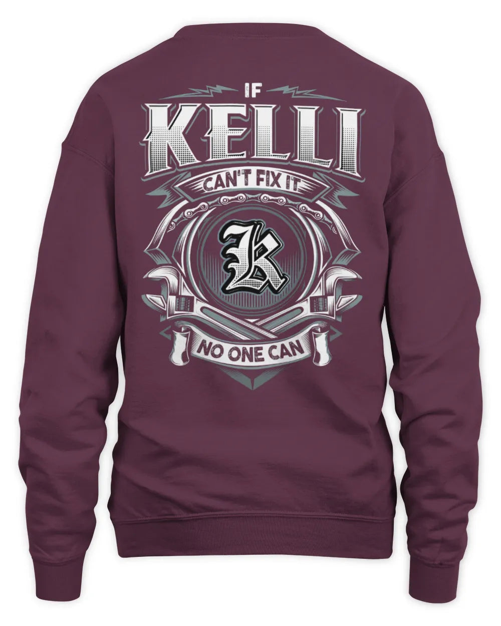 KELLI AP81-K4-626 - Personalized Ahmed Quote Apparel “If Ahmed Can't Fix It, No One Can” - Unisex Sweatshirt - Maroon