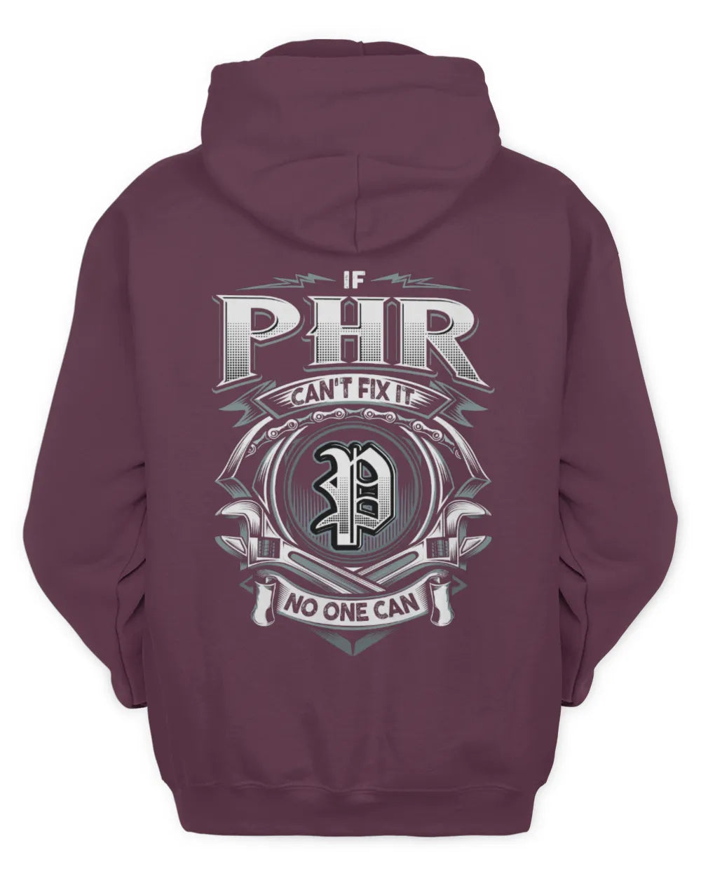 PHR AP81-K4-626 - Personalized Ahmed Quote Apparel “If Ahmed Can't Fix It, No One Can” - Unisex Hoodie - Maroon