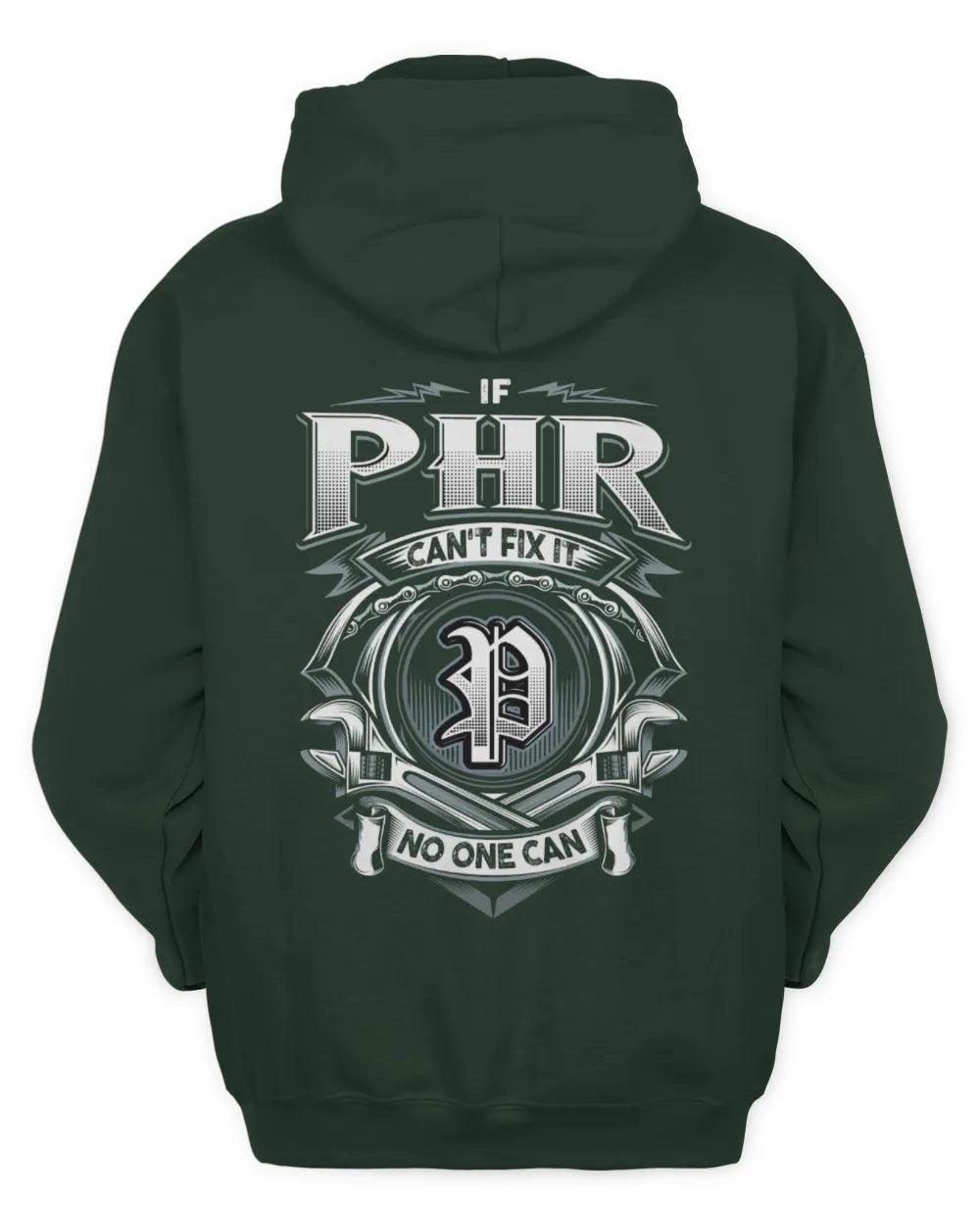 PHR AP81-K4-626 - Personalized Ahmed Quote Apparel “If Ahmed Can't Fix It, No One Can” - Unisex Hoodie - Forest Green