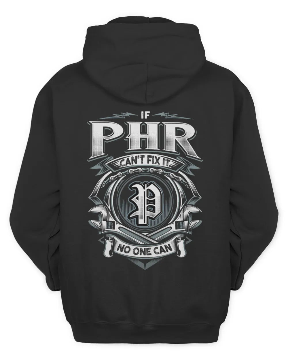 PHR AP81-K4-626 - Personalized Ahmed Quote Apparel “If Ahmed Can't Fix It, No One Can” - Unisex Hoodie - Black