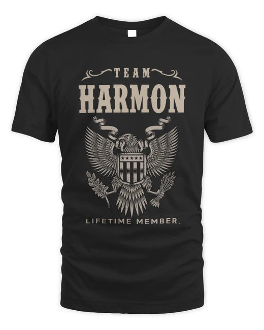 HARMON TP06-K82 – Personalized Classic Style Apparel “Team NAME Lifetime Member”