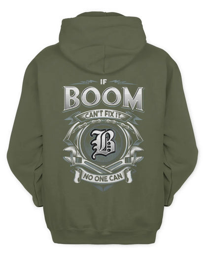BOOM AP81-K4-626 - Personalized Ahmed Quote Apparel “If Ahmed Can't Fix It, No One Can” - Unisex Hoodie - Military Green