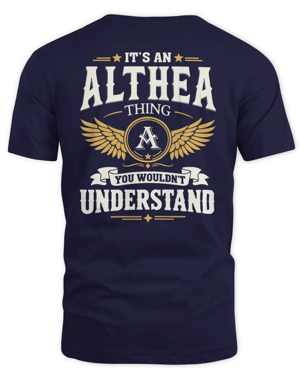 ALTHEA KT06-M008 It’s a [NAME] Thing – You Wouldn’t Understand | Personalized Vintage T-Shirt - Unisex Standard T-Shirt - Navy