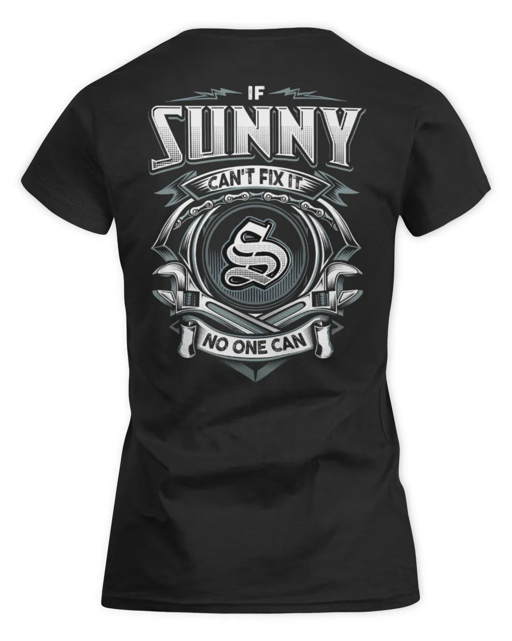 SUNNY AP81-K4-626 - Personalized Ahmed Quote Apparel “If Ahmed Can't Fix It, No One Can” - Women's Standard T-Shirt - Black