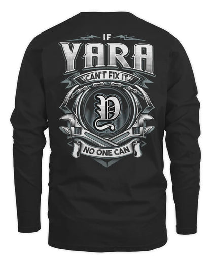 YARA AP81-K4-626 - Personalized Ahmed Quote Apparel “If Ahmed Can't Fix It, No One Can” - Men's Long Sleeved T-Shirt - Black