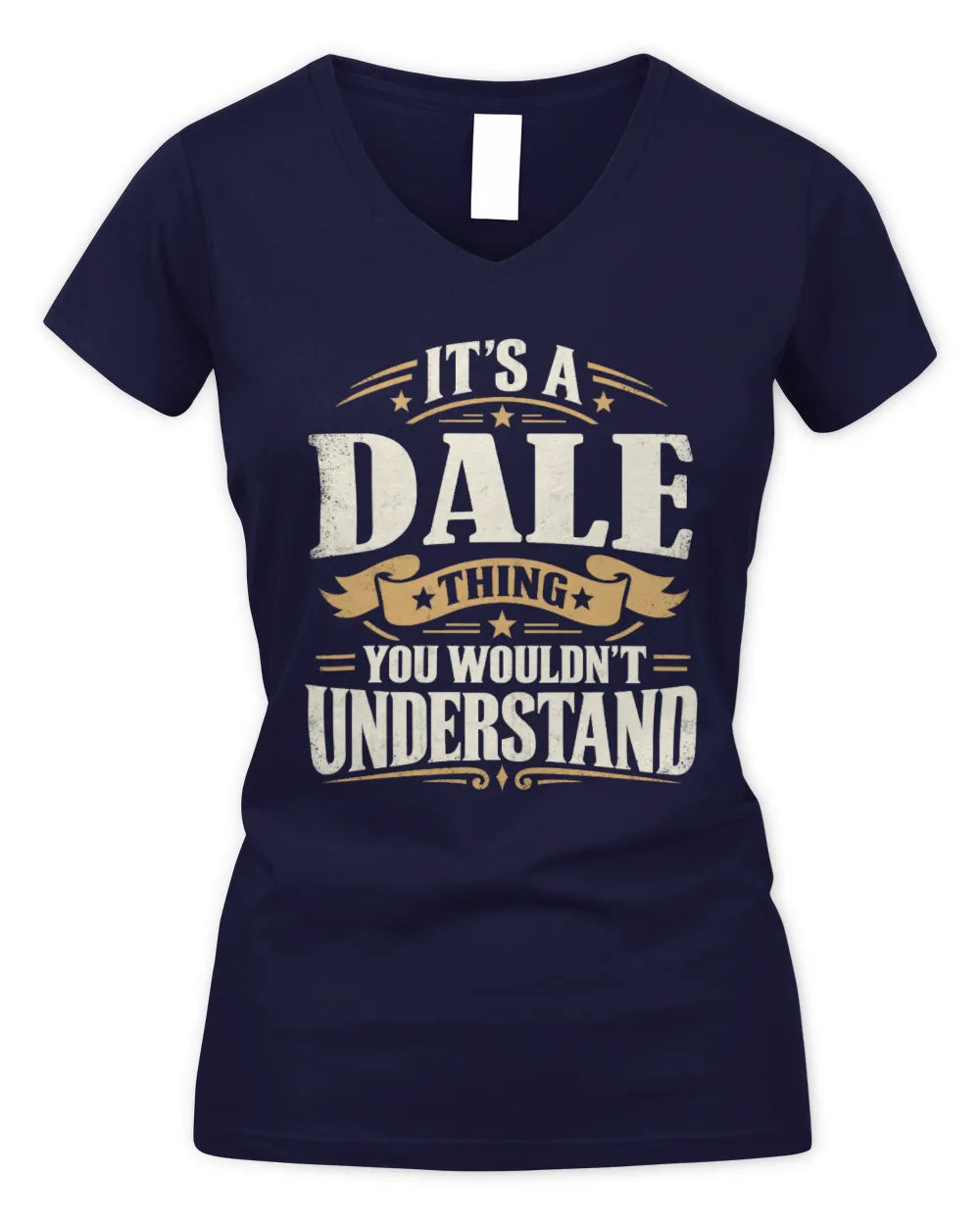 DALE P08 TH51 - Personalized “It’s a/an [NAME] Thing – You Wouldn’t Understand” Shirt - Women's V-Neck T-Shirt - Navy