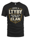 LTYBY NT1-K008 Cross A/An NAME, You Deal With the Whole Clan | Personalized Vintage T-Shirt
