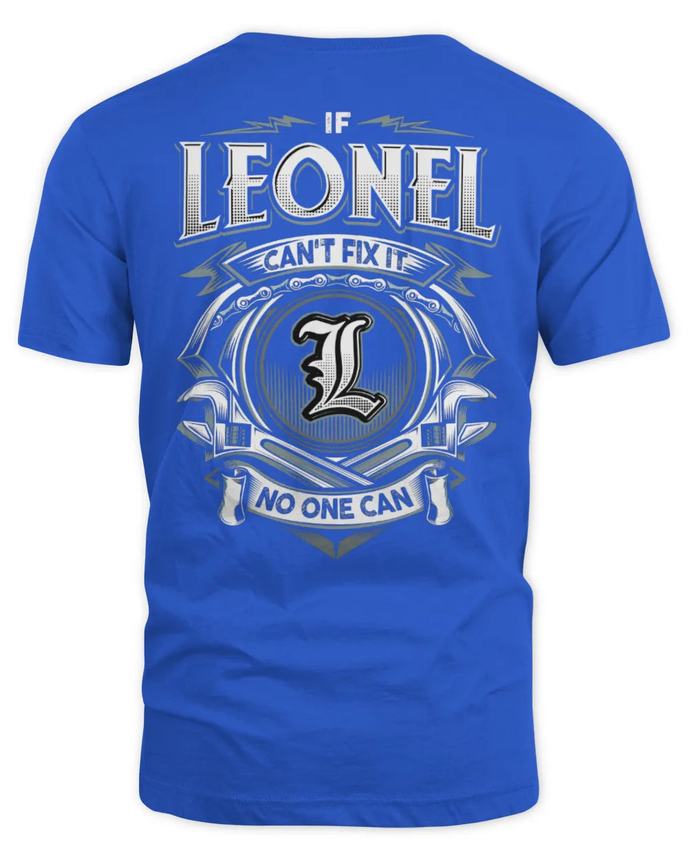 LEONEL AP81-K4-626 - Personalized Ahmed Quote Apparel “If Ahmed Can't Fix It, No One Can” - Unisex Standard T-Shirt - Royal