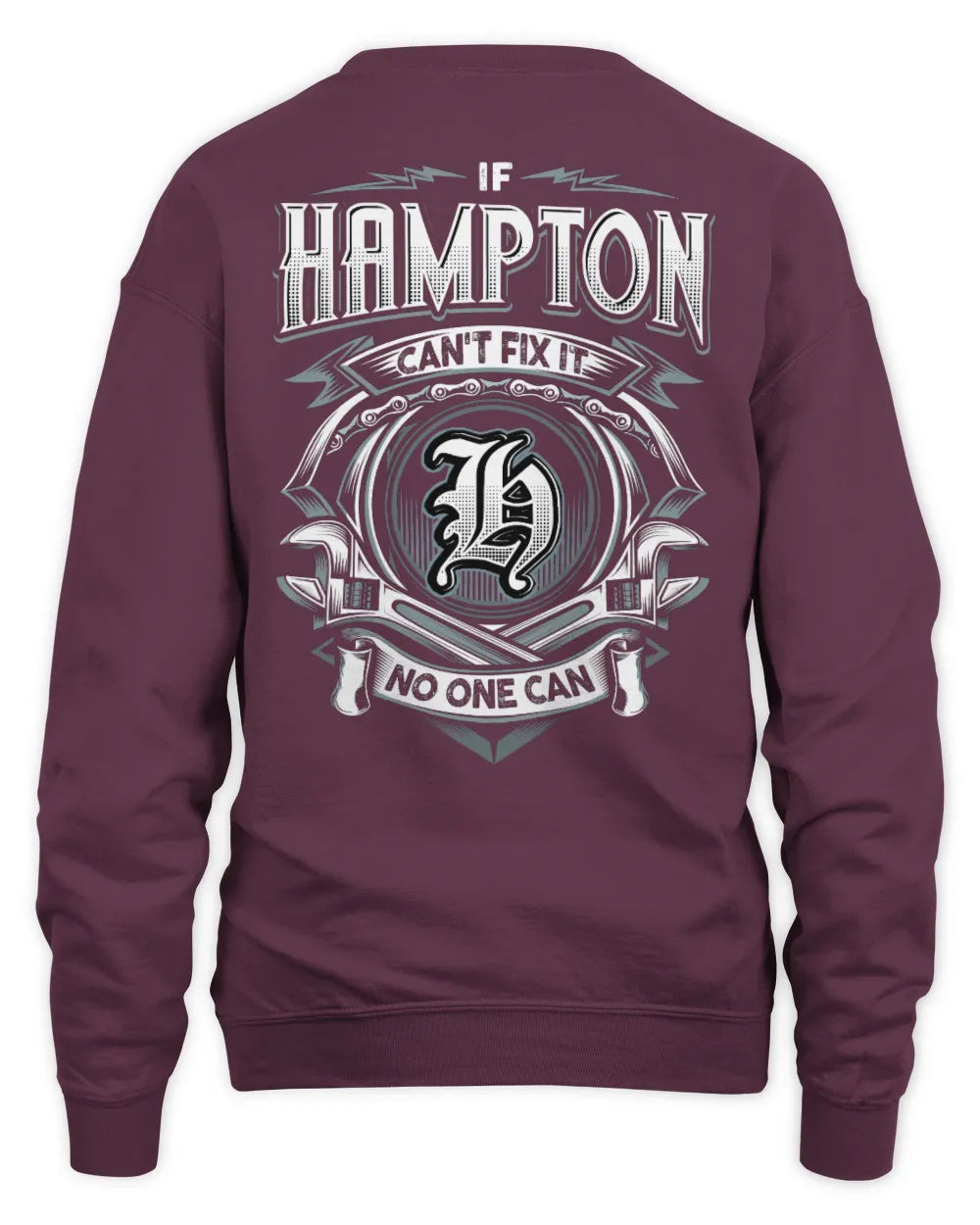 HAMPTON AP81-K4-626 - Personalized Ahmed Quote Apparel “If Ahmed Can't Fix It, No One Can” - Unisex Sweatshirt - Maroon