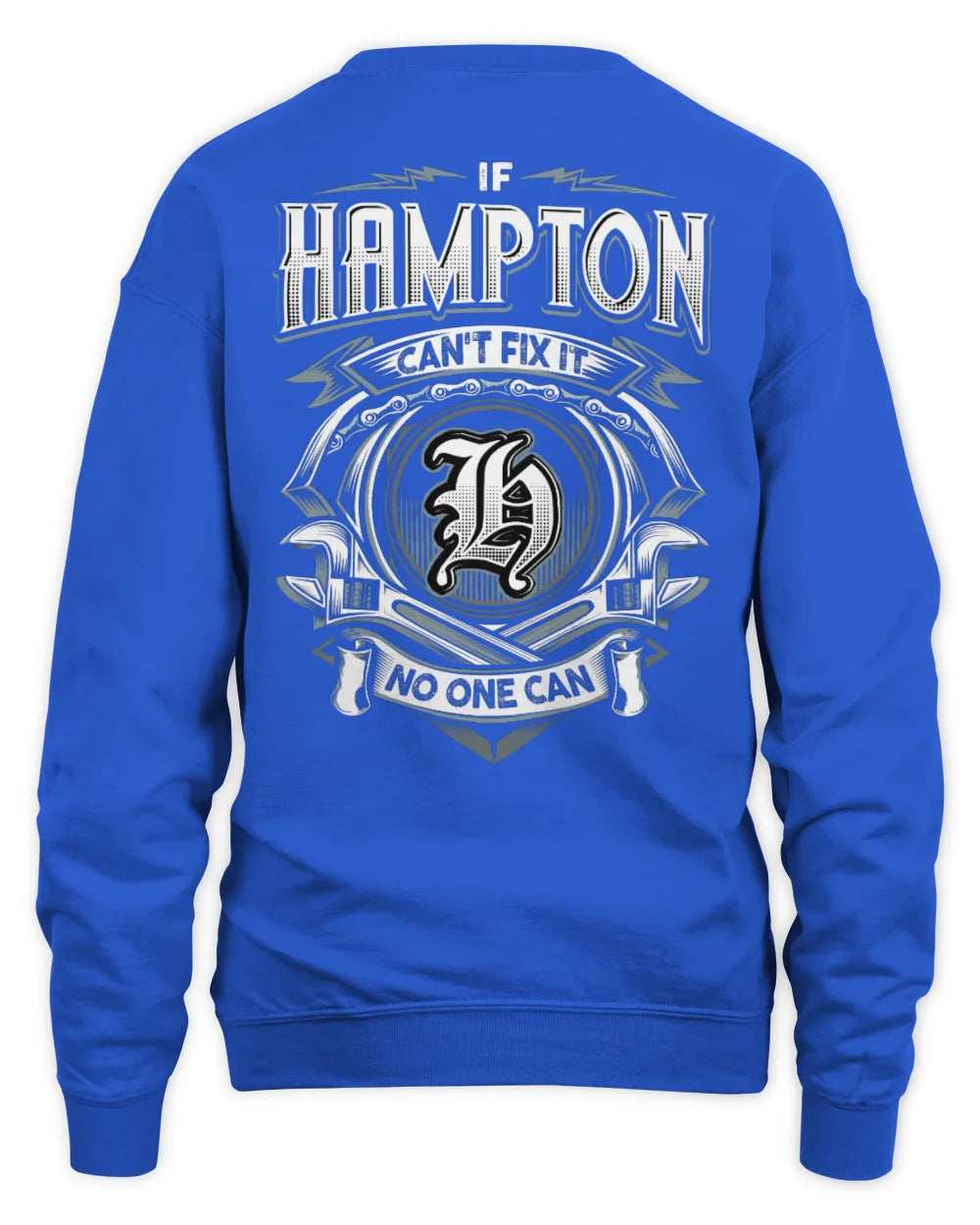 HAMPTON AP81-K4-626 - Personalized Ahmed Quote Apparel “If Ahmed Can't Fix It, No One Can” - Unisex Sweatshirt - Royal