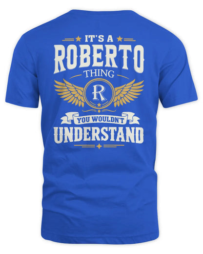 ROBERTO KT06-M008 It’s a [NAME] Thing – You Wouldn’t Understand | Personalized Vintage T-Shirt - Unisex Standard T-Shirt - Royal