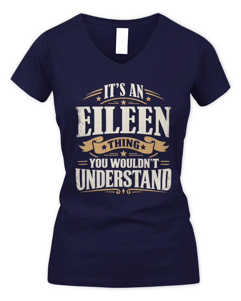 EILEEN P08 TH51 - Personalized “It’s a/an [NAME] Thing – You Wouldn’t Understand” Shirt - Women's V-Neck T-Shirt - Navy