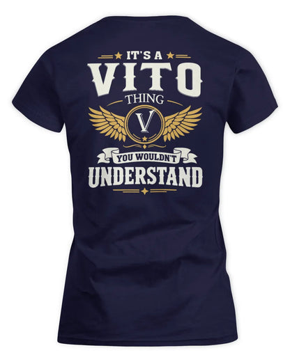 VITO KT06-M008 It’s a [NAME] Thing – You Wouldn’t Understand | Personalized Vintage T-Shirt - Women's Standard T-Shirt - Navy