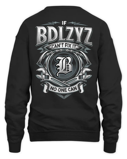 BDLZYZ AP81-K4-626 - Personalized Ahmed Quote Apparel “If Ahmed Can't Fix It, No One Can” - Unisex Sweatshirt - Black