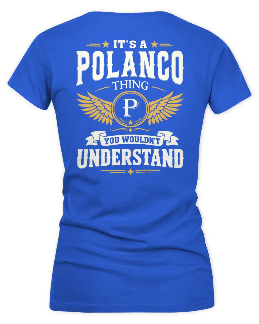 POLANCO KT06-M008 It’s a [NAME] Thing – You Wouldn’t Understand | Personalized Vintage T-Shirt - Women's V-Neck T-Shirt - Royal
