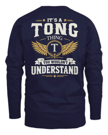 TONG KT06-M008 It’s a [NAME] Thing – You Wouldn’t Understand | Personalized Vintage T-Shirt - Men's Long Sleeved T-Shirt - Navy