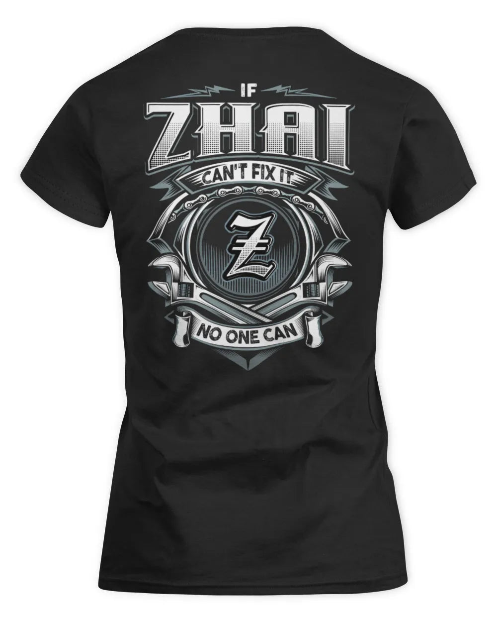 ZHAI AP81-K4-626 - Personalized Ahmed Quote Apparel “If Ahmed Can't Fix It, No One Can” - Women's Standard T-Shirt - Black