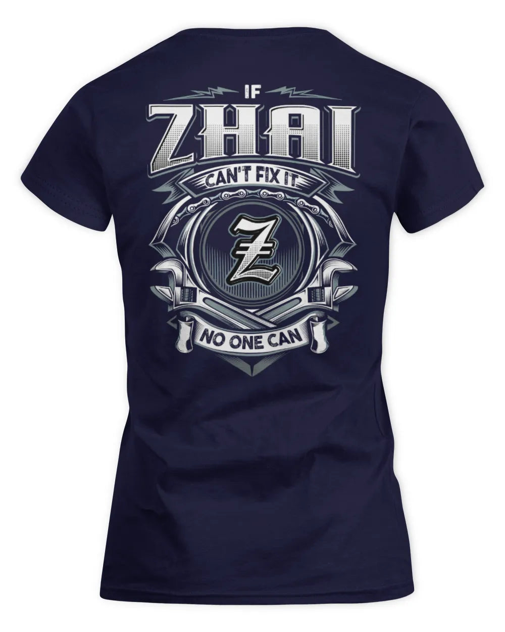 ZHAI AP81-K4-626 - Personalized Ahmed Quote Apparel “If Ahmed Can't Fix It, No One Can” - Women's Standard T-Shirt - Navy