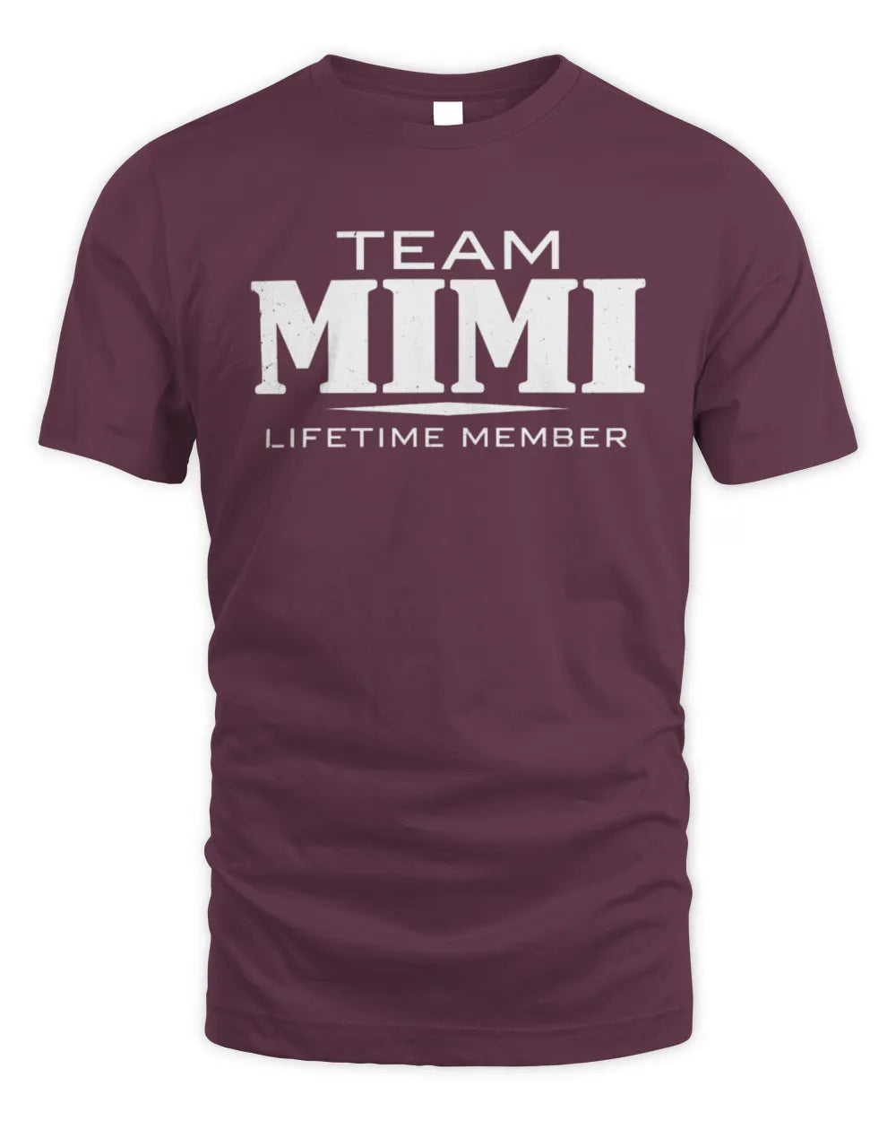 MIMI BL62-K4-128 - Personalized “Team NAME Lifetime Member” - Unisex Standard T-Shirt - Maroon