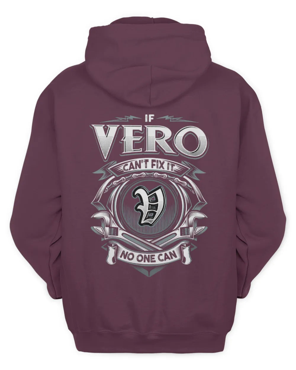 VERO AP81-K4-626 - Personalized Ahmed Quote Apparel “If Ahmed Can't Fix It, No One Can” - Unisex Hoodie - Maroon