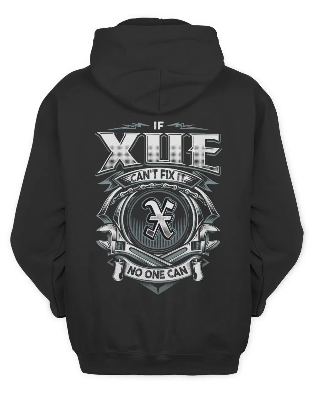 XUE AP81-K4-626 - Personalized Ahmed Quote Apparel “If Ahmed Can't Fix It, No One Can” - Unisex Hoodie - Black