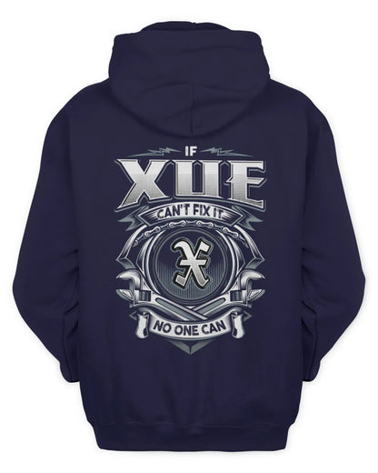 XUE AP81-K4-626 - Personalized Ahmed Quote Apparel “If Ahmed Can't Fix It, No One Can” - Unisex Hoodie - Navy