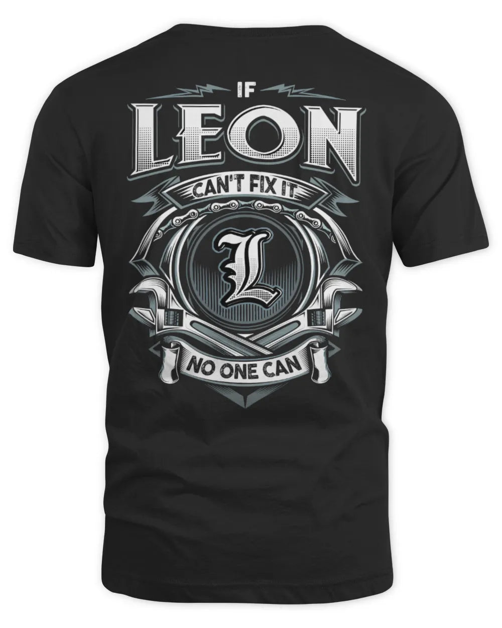 LEON AP81-K4-626 - Personalized Ahmed Quote Apparel “If Ahmed Can't Fix It, No One Can” - Unisex Standard T-Shirt - Black