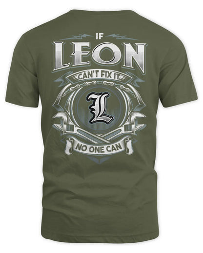 LEON AP81-K4-626 - Personalized Ahmed Quote Apparel “If Ahmed Can't Fix It, No One Can” - Unisex Standard T-Shirt - Military Green