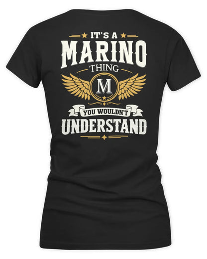 MARINO KT06-M008 It’s a [NAME] Thing – You Wouldn’t Understand | Personalized Vintage T-Shirt - Women's V-Neck T-Shirt - Black
