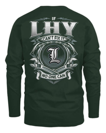 LHY AP81-K4-626 - Personalized Ahmed Quote Apparel “If Ahmed Can't Fix It, No One Can” - Men's Long Sleeved T-Shirt - Forest Green