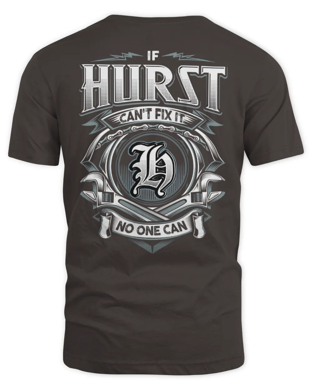 HURST AP81-K4-626 - Personalized Ahmed Quote Apparel “If Ahmed Can't Fix It, No One Can” - Unisex Standard T-Shirt - Dark Chocolate