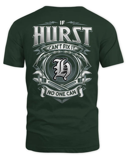 HURST AP81-K4-626 - Personalized Ahmed Quote Apparel “If Ahmed Can't Fix It, No One Can” - Unisex Standard T-Shirt - Forest Green