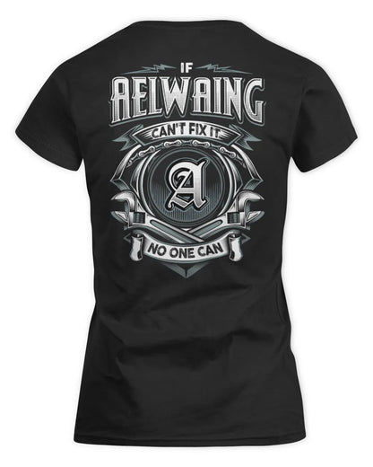AELWAING AP81-K4-626 - Personalized Ahmed Quote Apparel “If Ahmed Can't Fix It, No One Can” - Women's Standard T-Shirt - Black